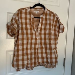 Madewell gingham shirt